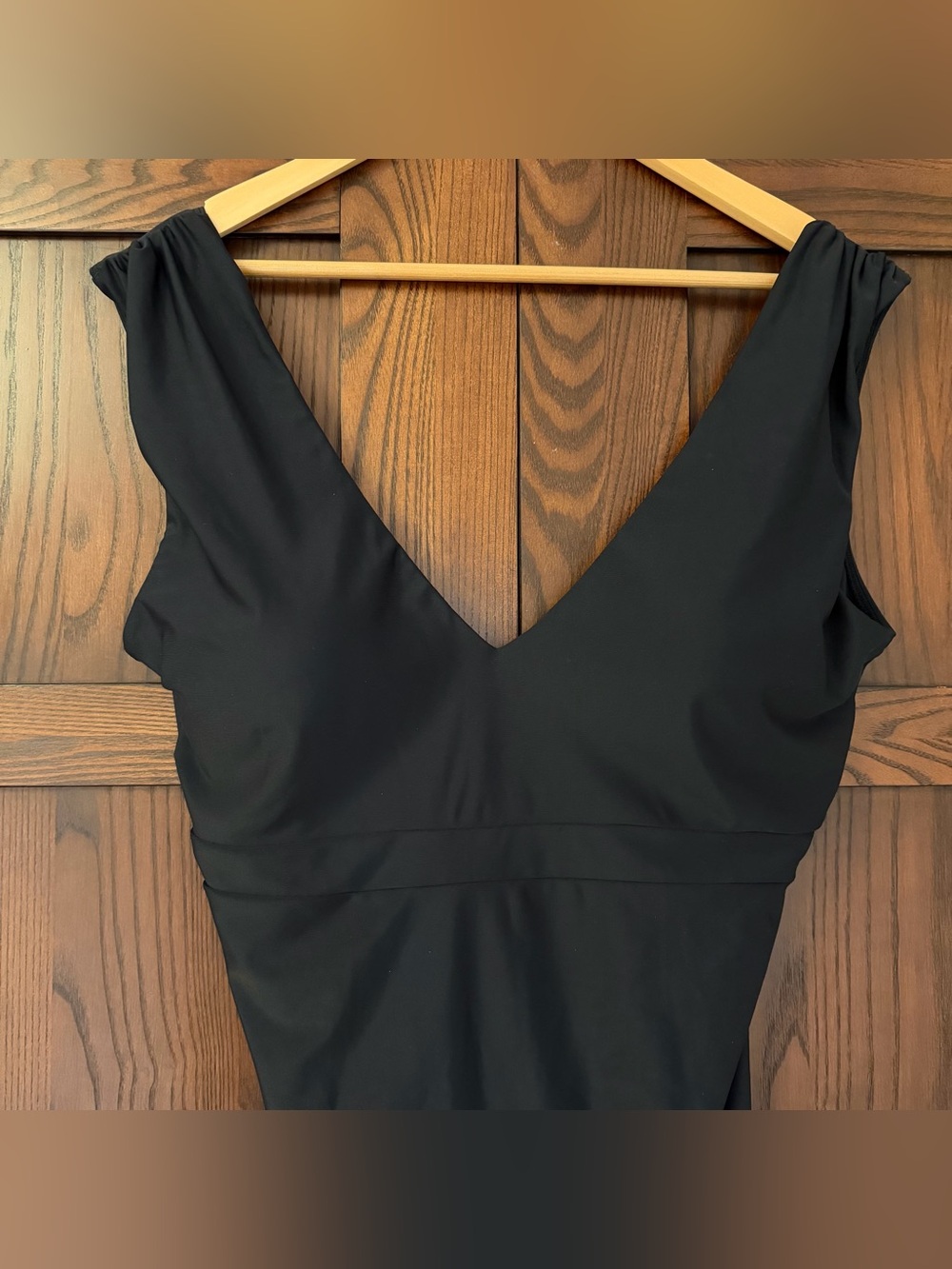 Summersalt Ruched Back Flip One Piece Black Swimsuit Size 12 - Picture 3 of 9